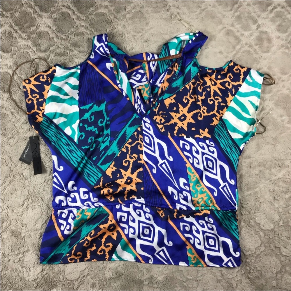 Baby Phat Cold Shoulder Goddess Blouse